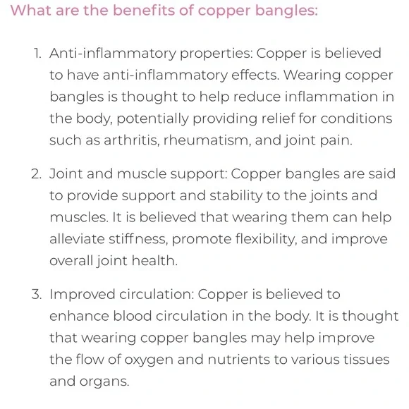 Copper bangle has cuff - Picture 4 of 4